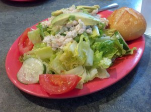 Salad with shrimp from Le Boulanger