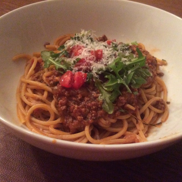 Spaghetti with meat sauce