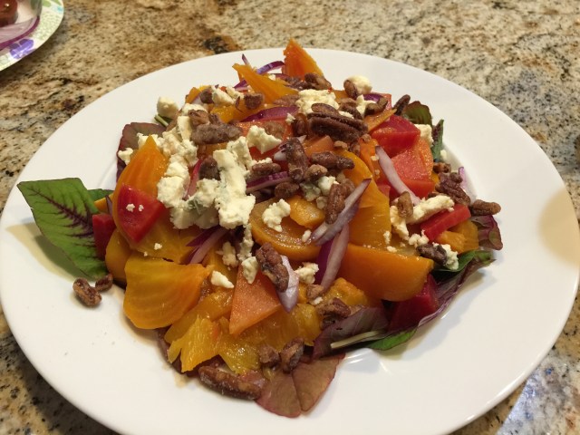Roasted beet salad