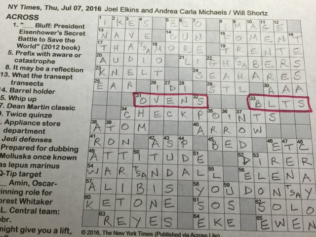 NYTimes Crossword 7/7/2016