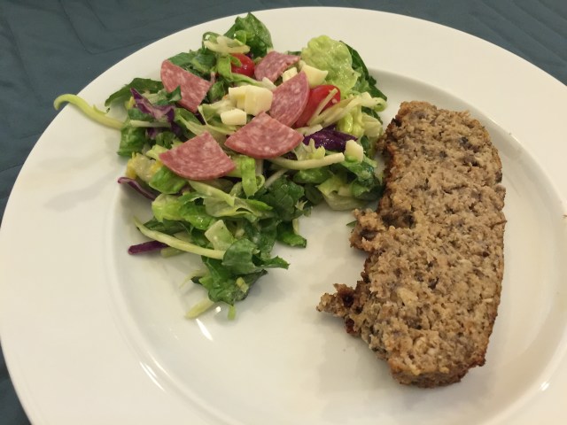 Turkey meatloaf with Italian salad