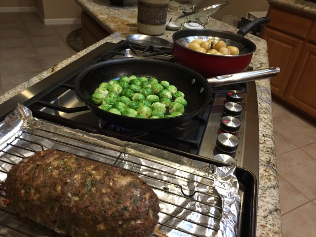 Meatloaf, IYBS, new potatoes