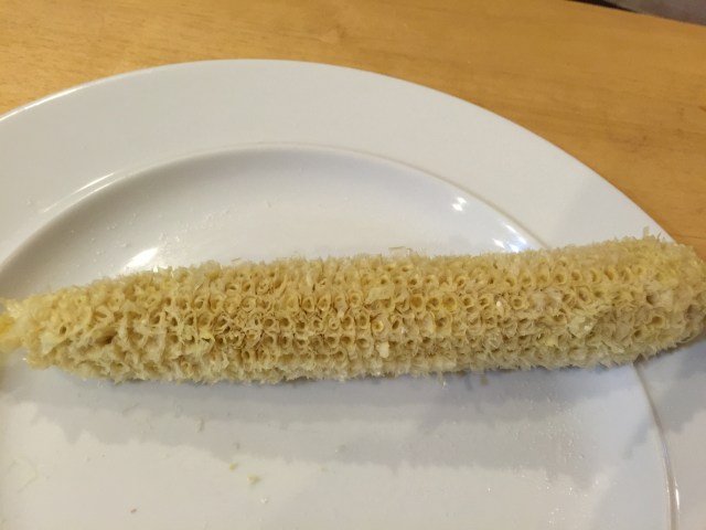 Demolished corn