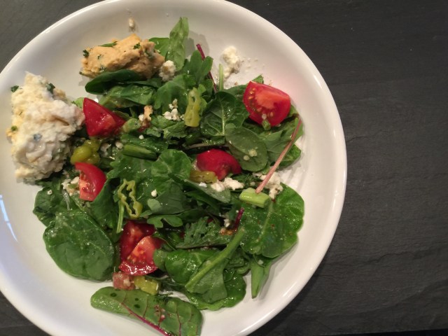 Salad with leftovers