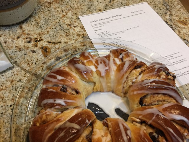 Swedish coffee bread (tea ring)