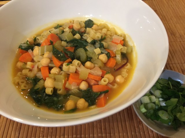 Chickpeas and ditalinilini