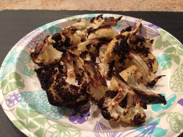 High temp roasted cauliflower