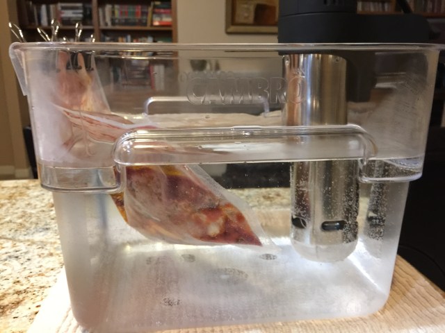 Chicken thighs sous vide